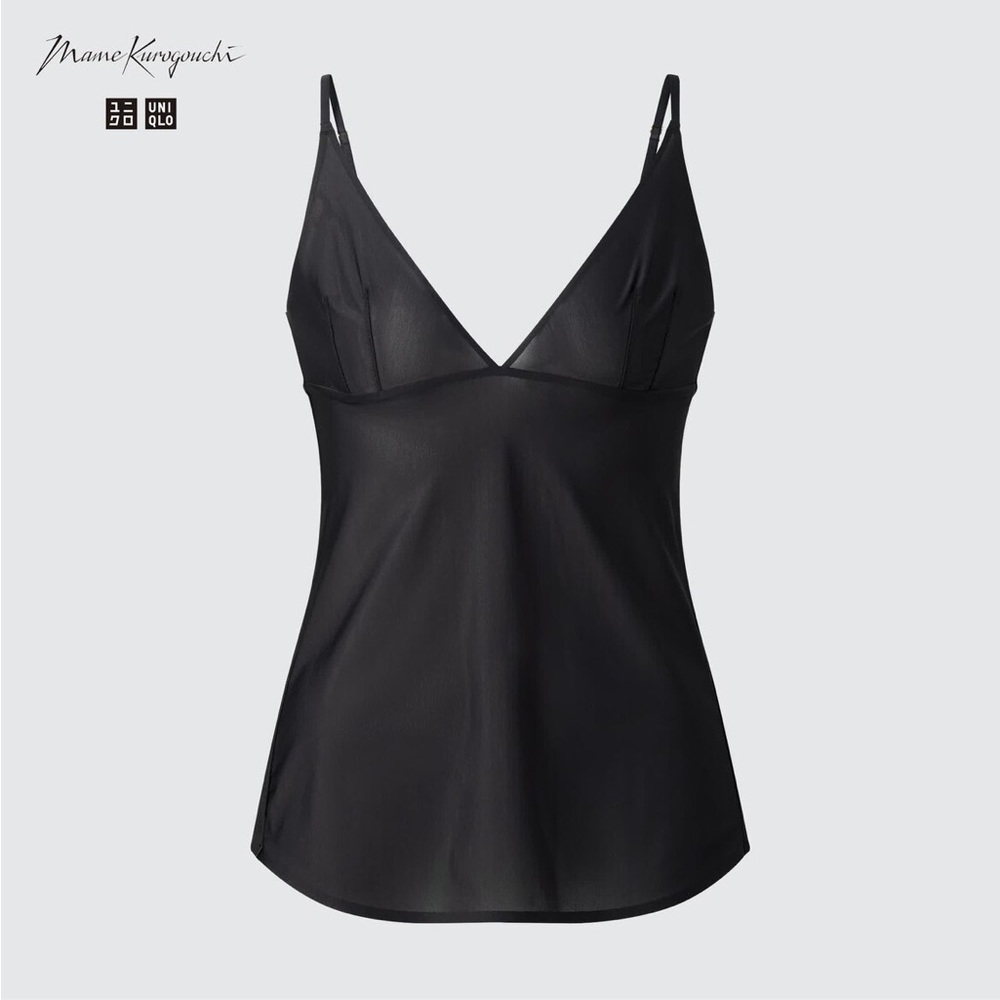 NWT Uniqlo x Mame Kurogouchi Sheer Camisole Black